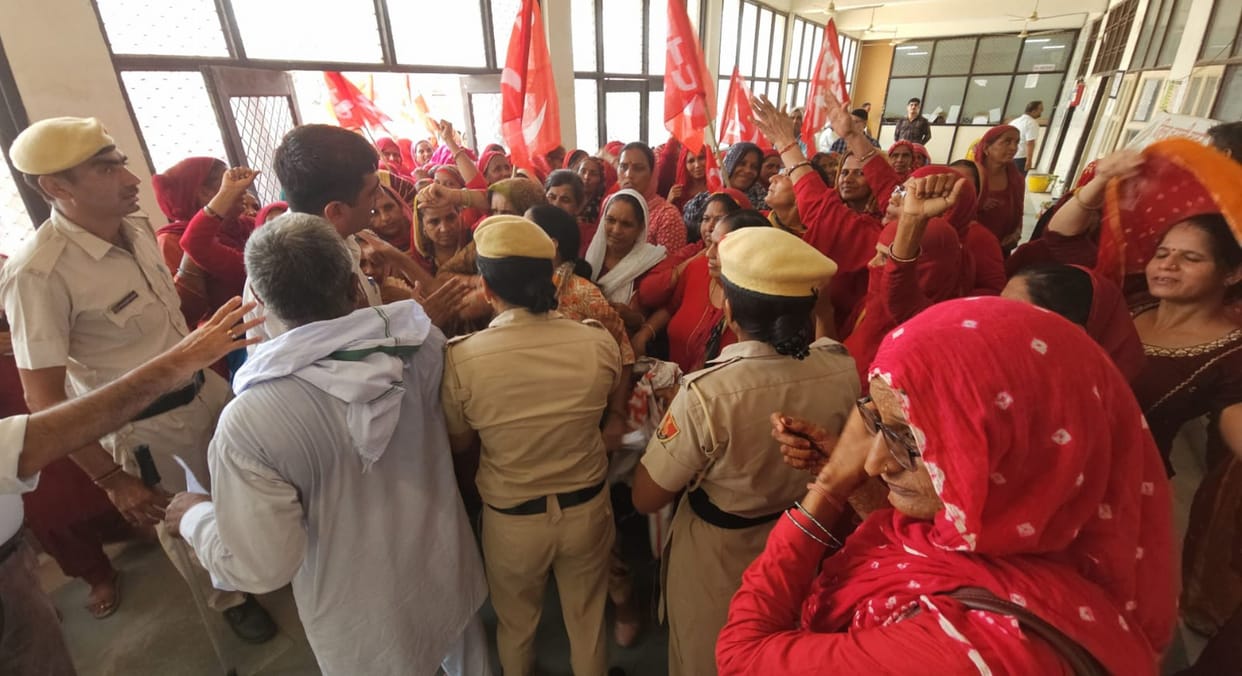 asha discussion with police