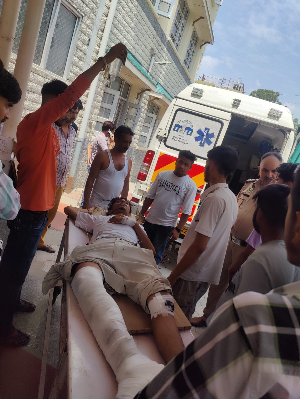 Collision between trolley and bike in Baghnala, two injured
