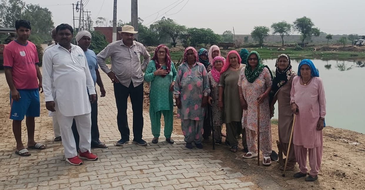 Anger among villagers due to lack of rain water drainage
