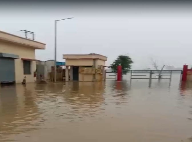 Charging station located in New City Kakra filled with water, e-bus service stalled
