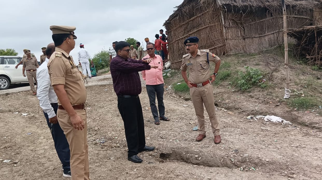 DM and SP inspected the embankment