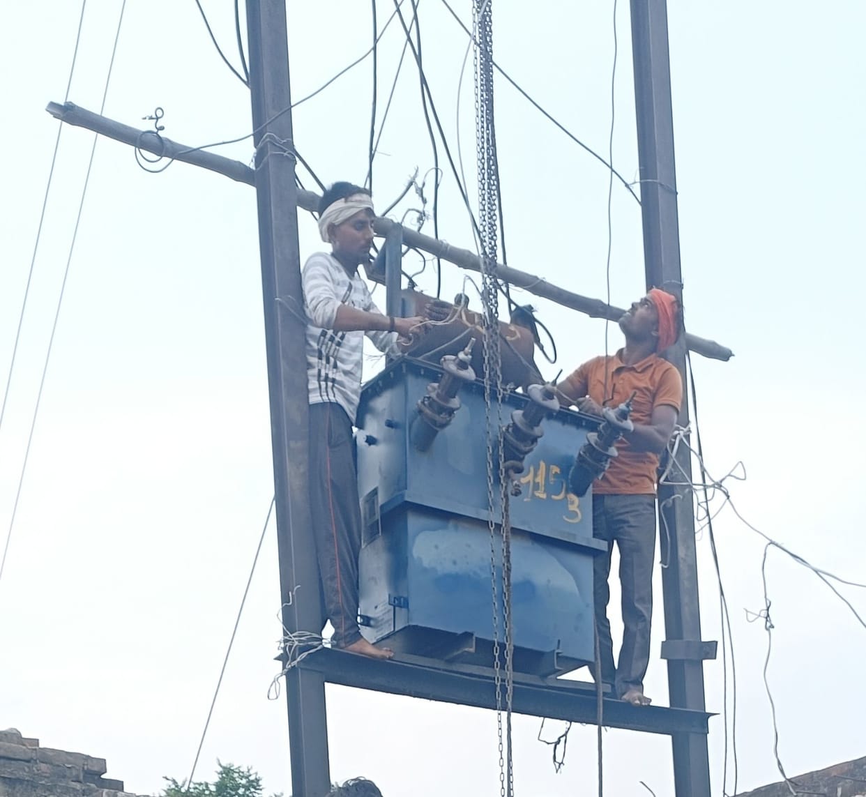 In some places there was power failure throughout the night and in some places for 10 hours.