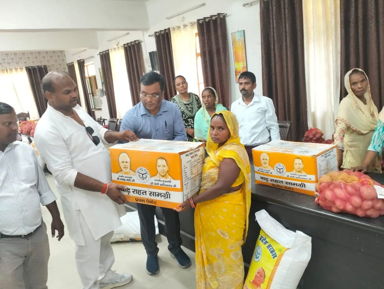 Only 22 of the 2200 flood victims received relief material