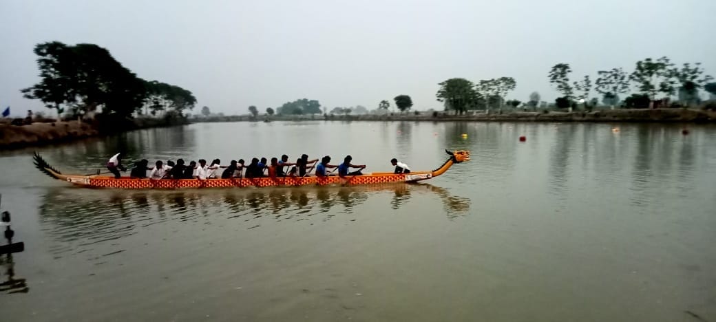 Sonipat team won the 2000 meter race of state level rowing competition