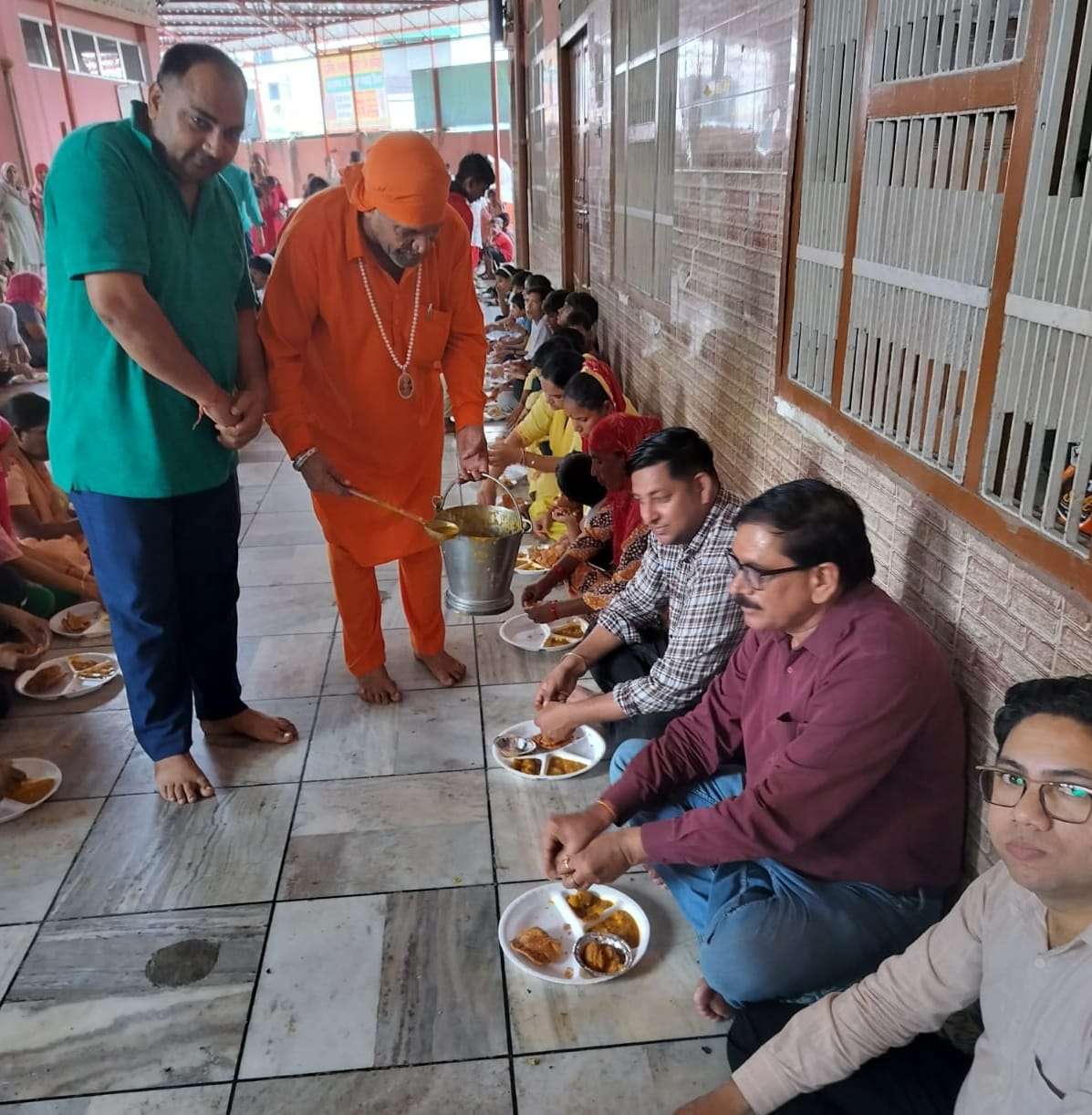 Girl worship done in Shitala Mata temple