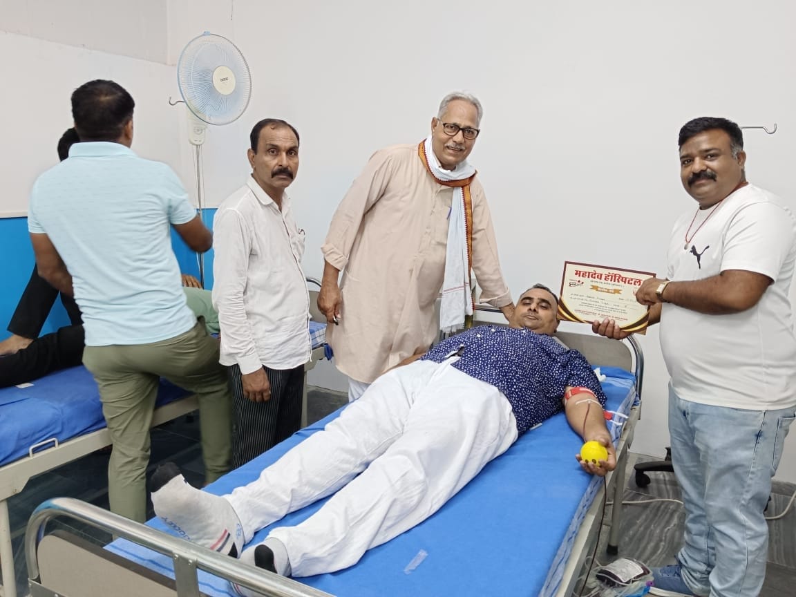 150 youth donated blood and were honored with helmets