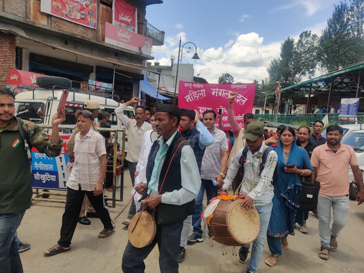 Demonstration in Tehsil and PWD for asphalting