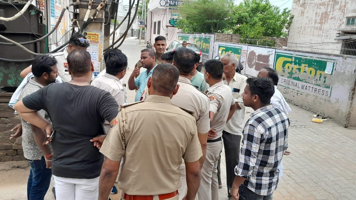 Uproar over shifting of transformer kept on street corner