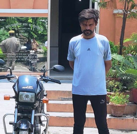 A youngster has been arrested with a stolen bike