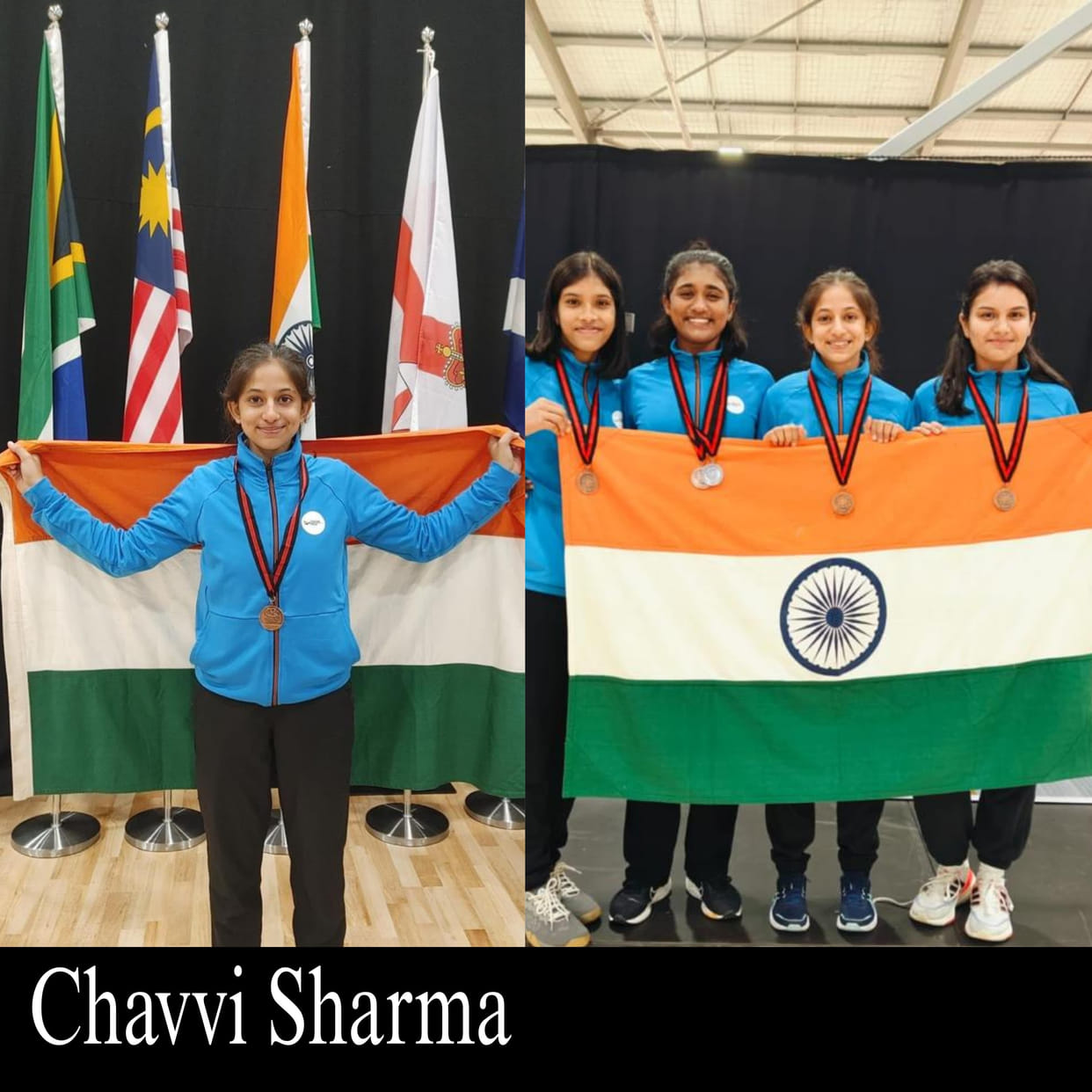 Daughter of Jammu chhavi Got Bronze medal in Newzeland