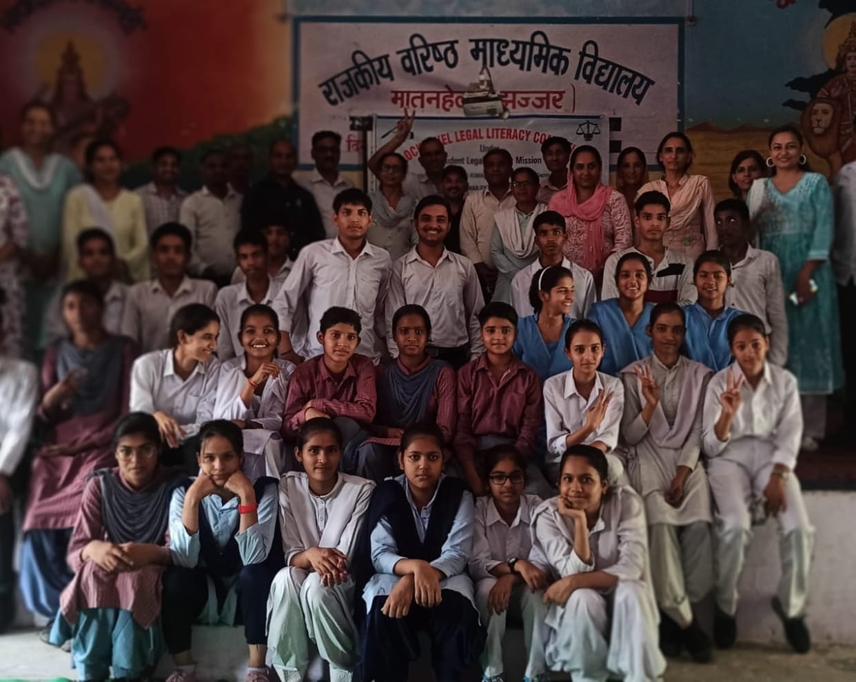 Nindiya stood first in essay, Riddhi stood first in slogan writing.