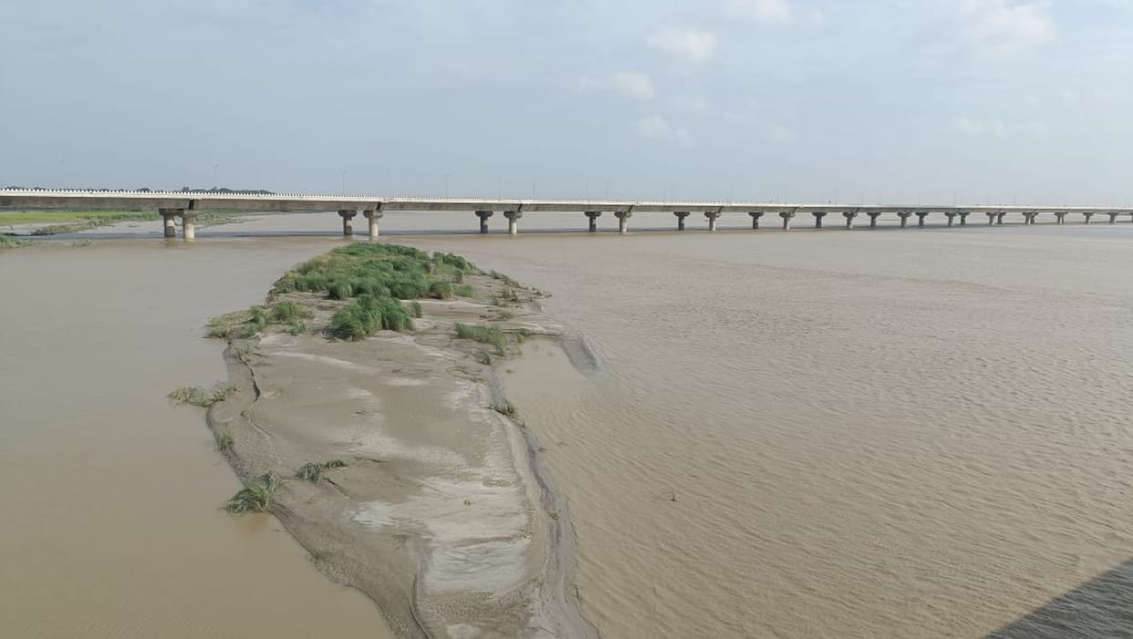 Villagers got relief as erosion from Saryu stopped