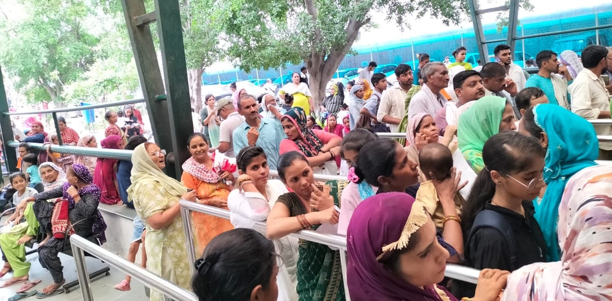 There was crowd from OPD to medicine counter