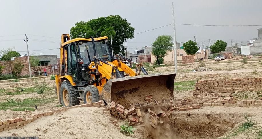 encroachment erased from invalid colony of bhiwani jonepal