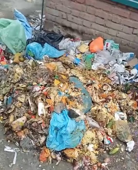 Garbage cart returned to hospital premises from dumping site