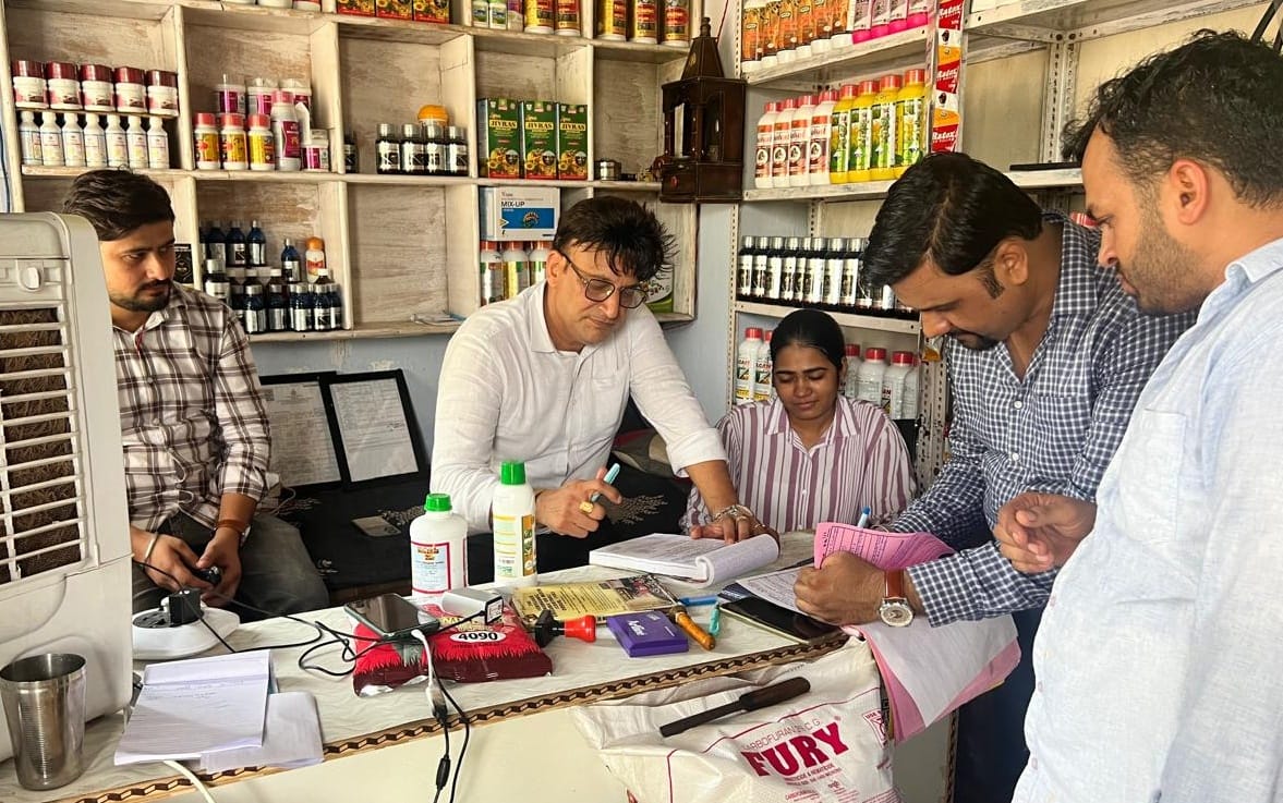 Took 7 samples for fertilizer and seeds from 4 shops