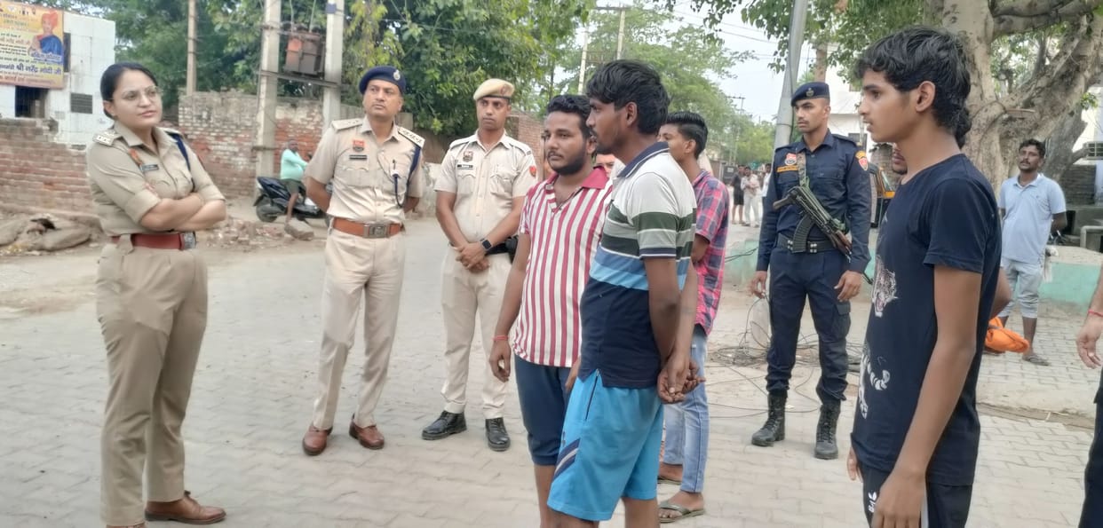 Police conducted a search operation