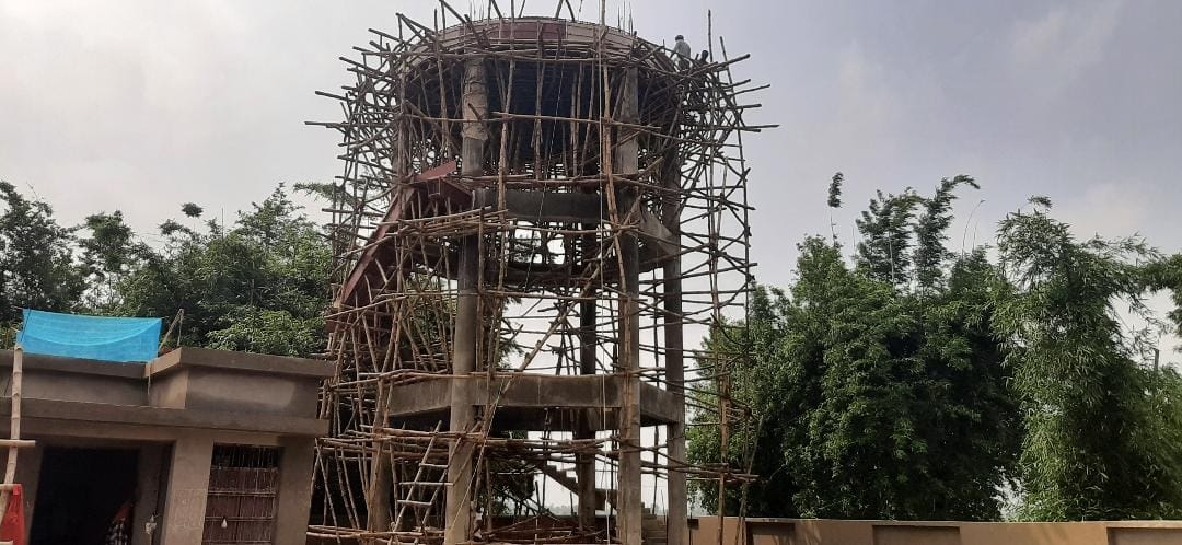 Construction of overhead tank not completed, dream of pure water incomplete