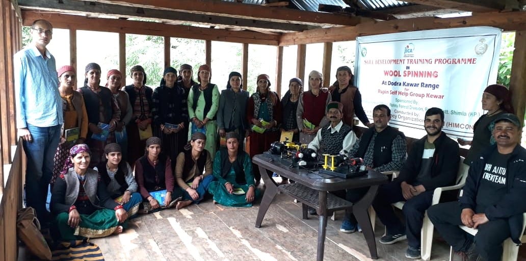 Fifteen day wool spinning training camp concluded in Kwar village