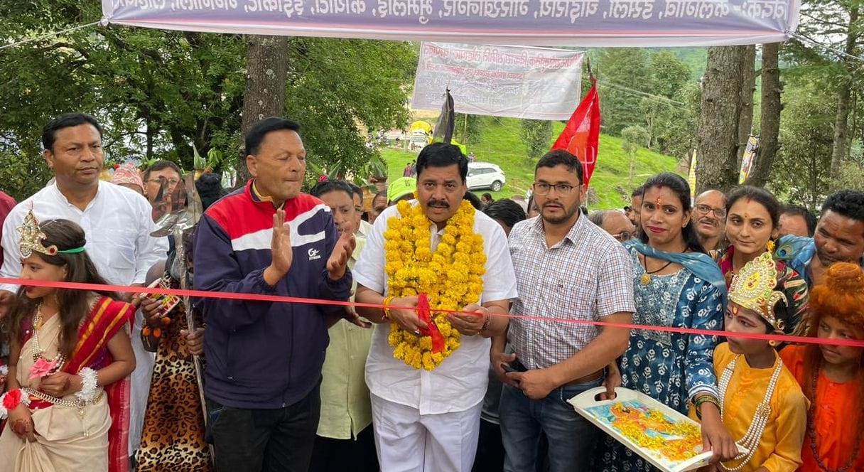 The five-day Devidhar festival begins with a grand tableau