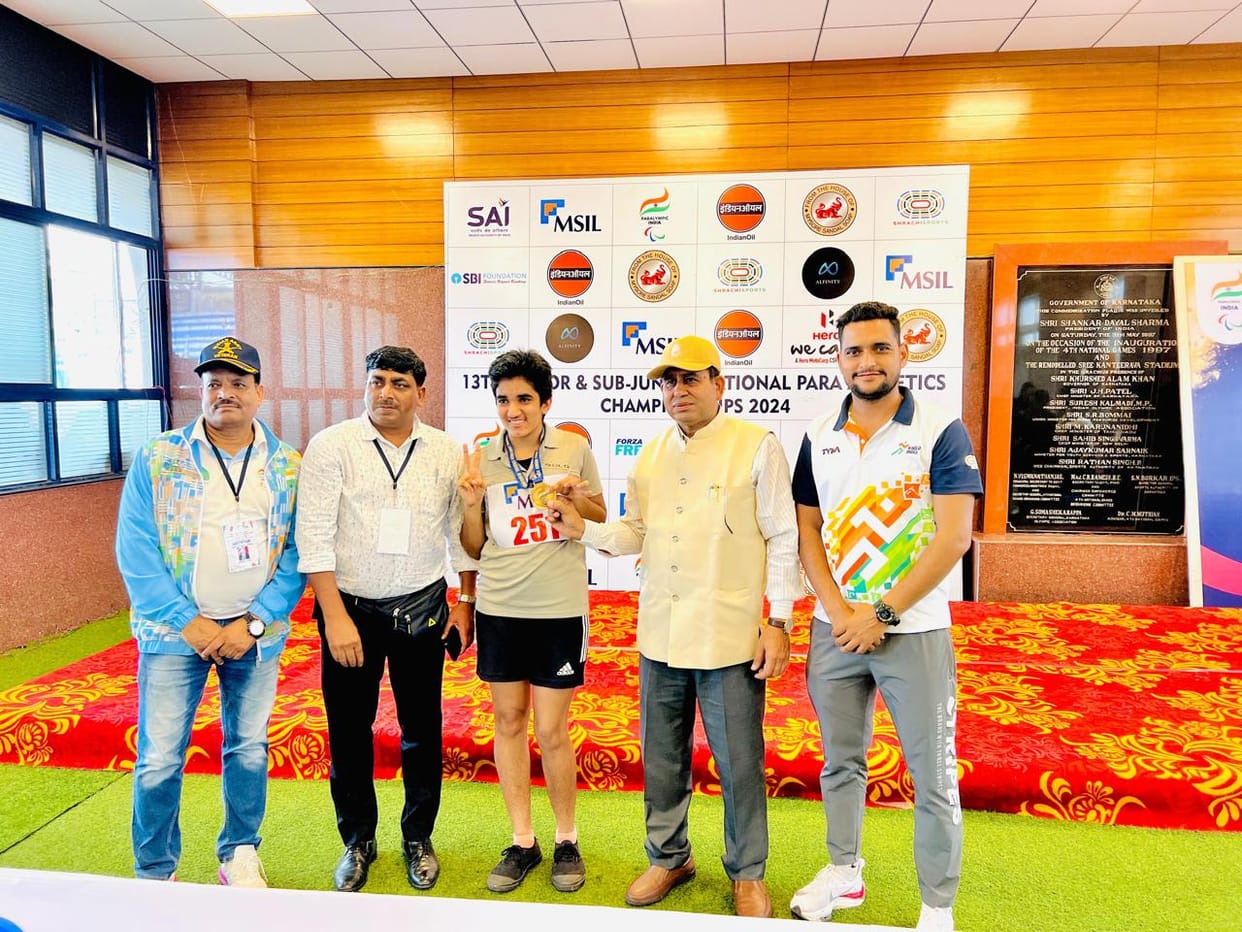 Avni Nain won medal in Junior National Para Games