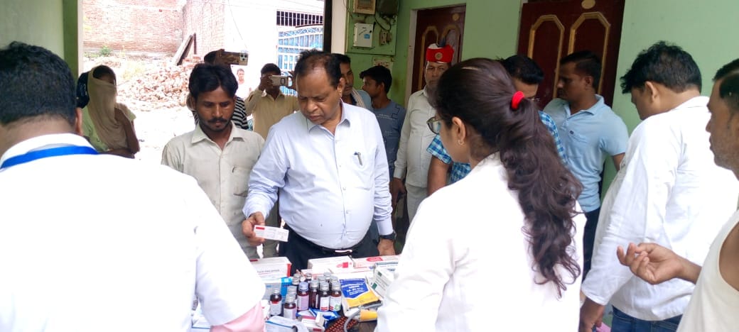 Hundred flood affected patients reached the camp... more fever and skin patients