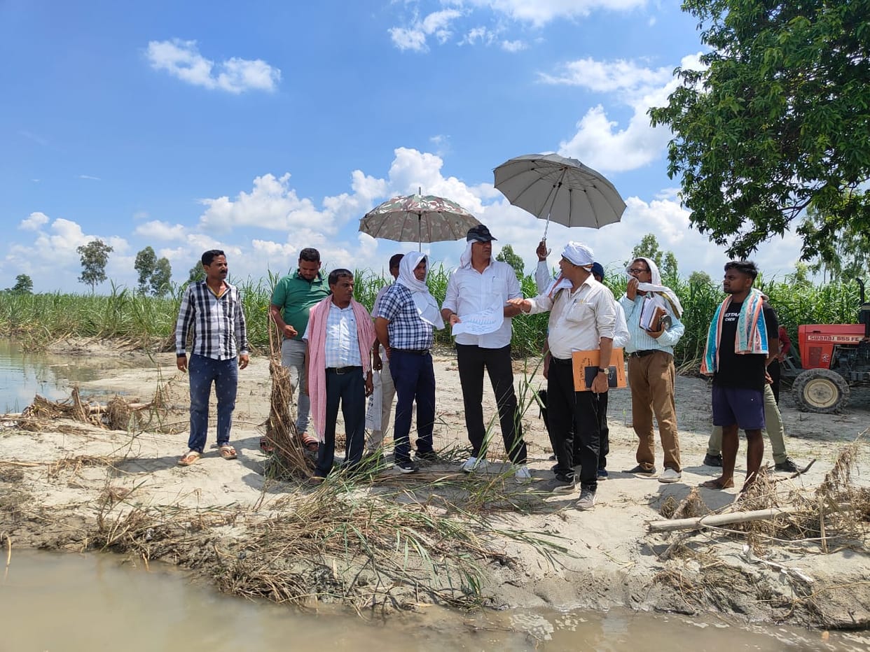 Repair of damaged embankment started