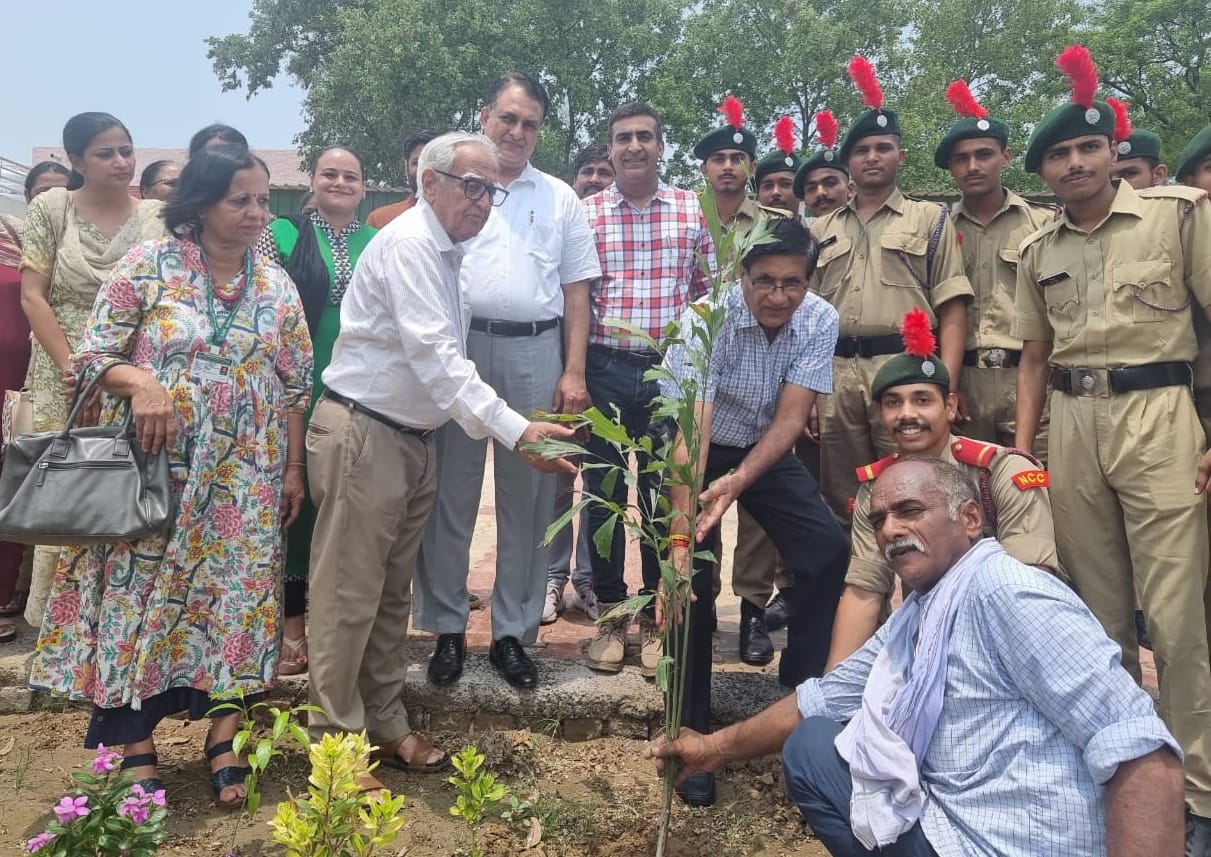 Students planted 101 saplings