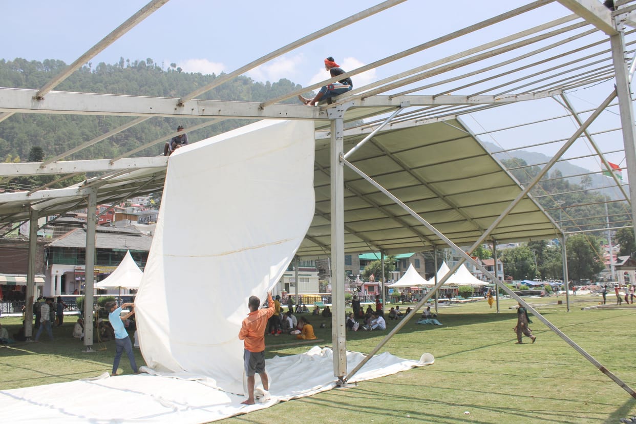 The electricity board will install a temporary meter as soon as the application is received.