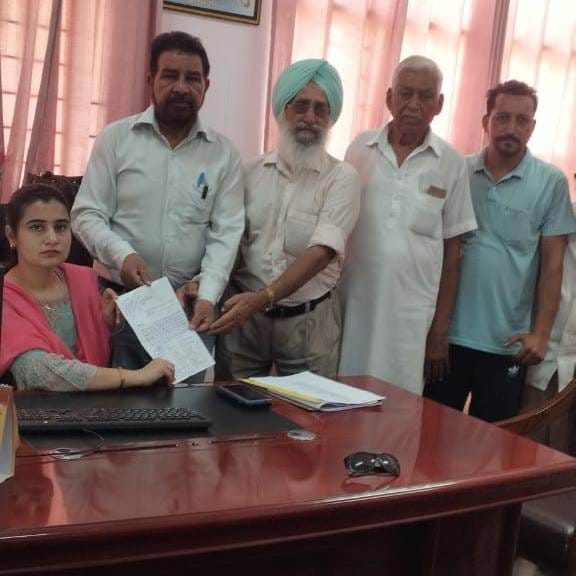 Memorandum submitted to SDM regarding cleaning of Barmala Khad