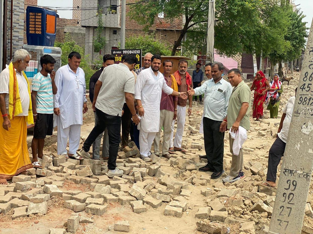 Even after tender in Ward 11, street is not being constructed.