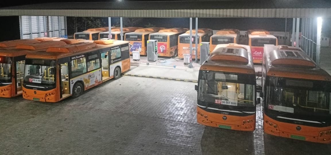 Damaged road and insurance company survey stopped operation of e-buses.
