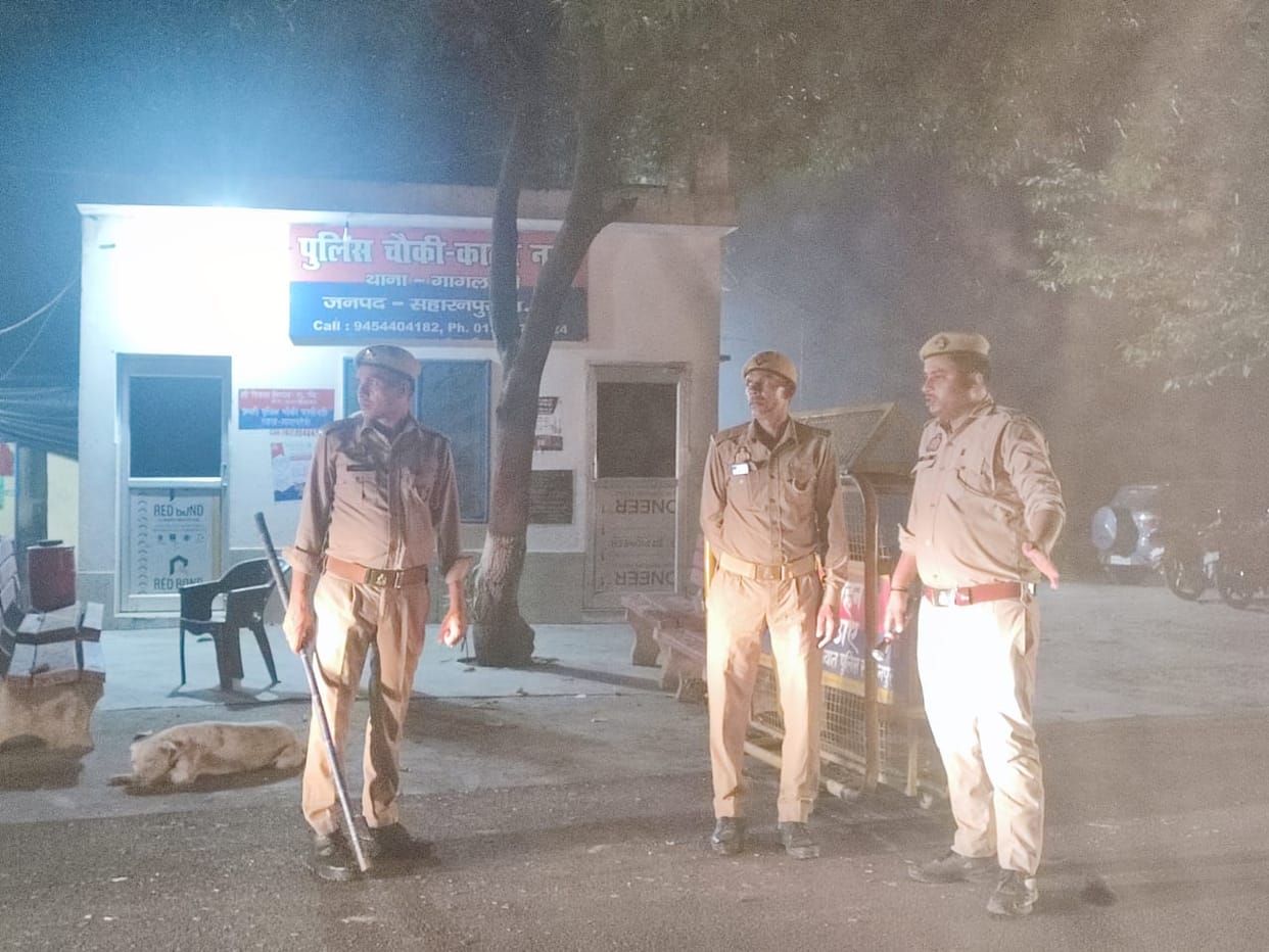 Police was seen at some places and security was left to God at other places