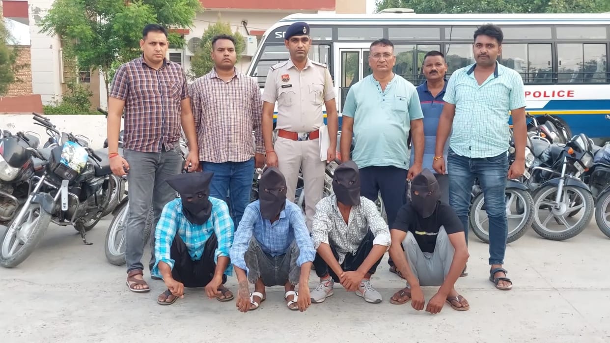 Four accused including 24 stolen bikes and one scooter arrested