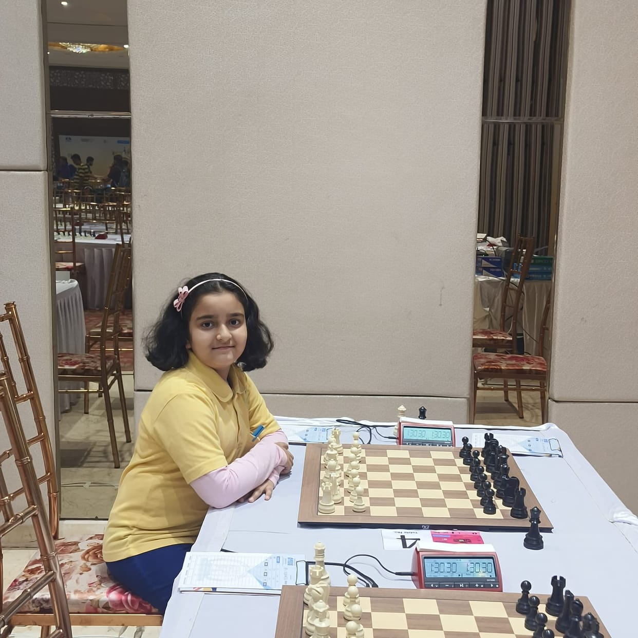 Alankrita made her mark by running her mental horse on the chess board.