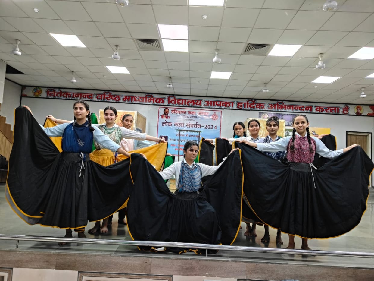 Folk dance is being conducted to divert students' attention from reels on social mediaFolk dance is being conducted to divert students' attention from reels on social media