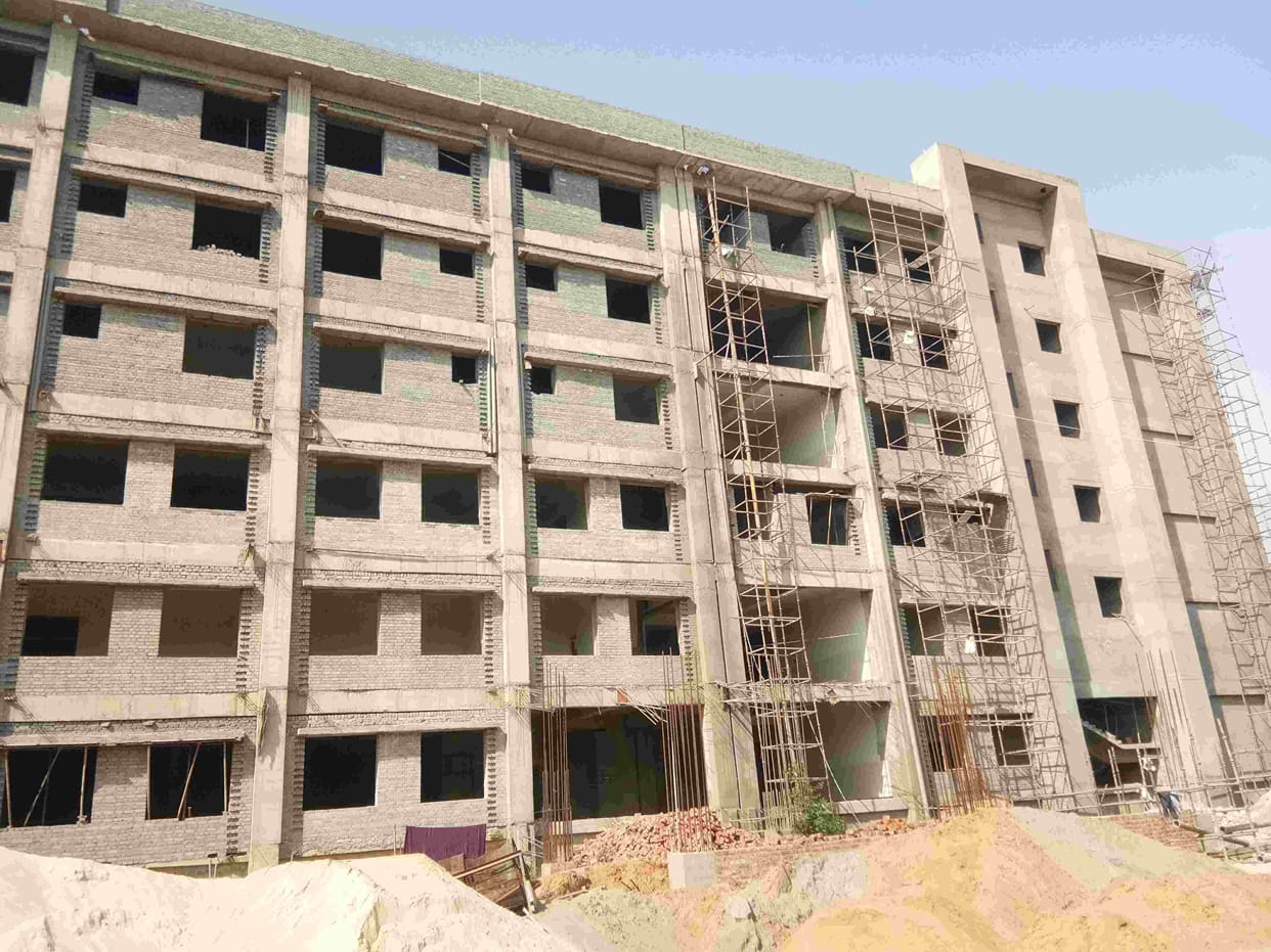 Construction of building of 100 bed civil hospital going on at slow pace