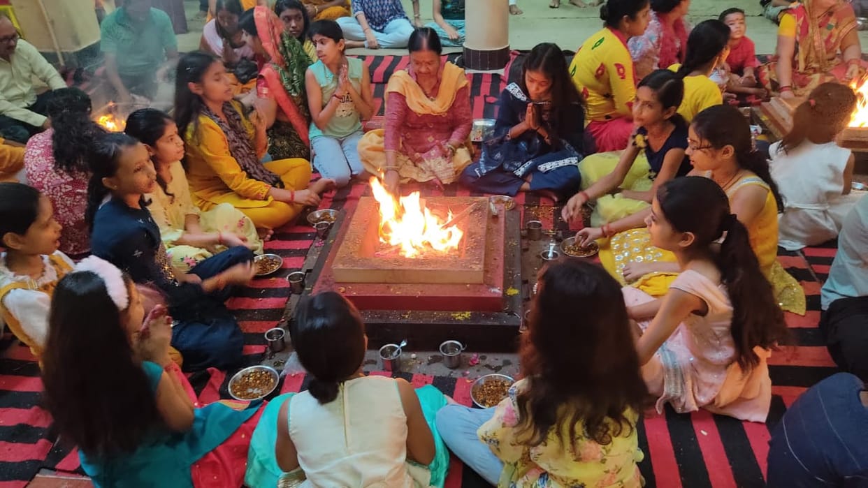 On Guru Purnima, meritorious students were also honored along with their teachers