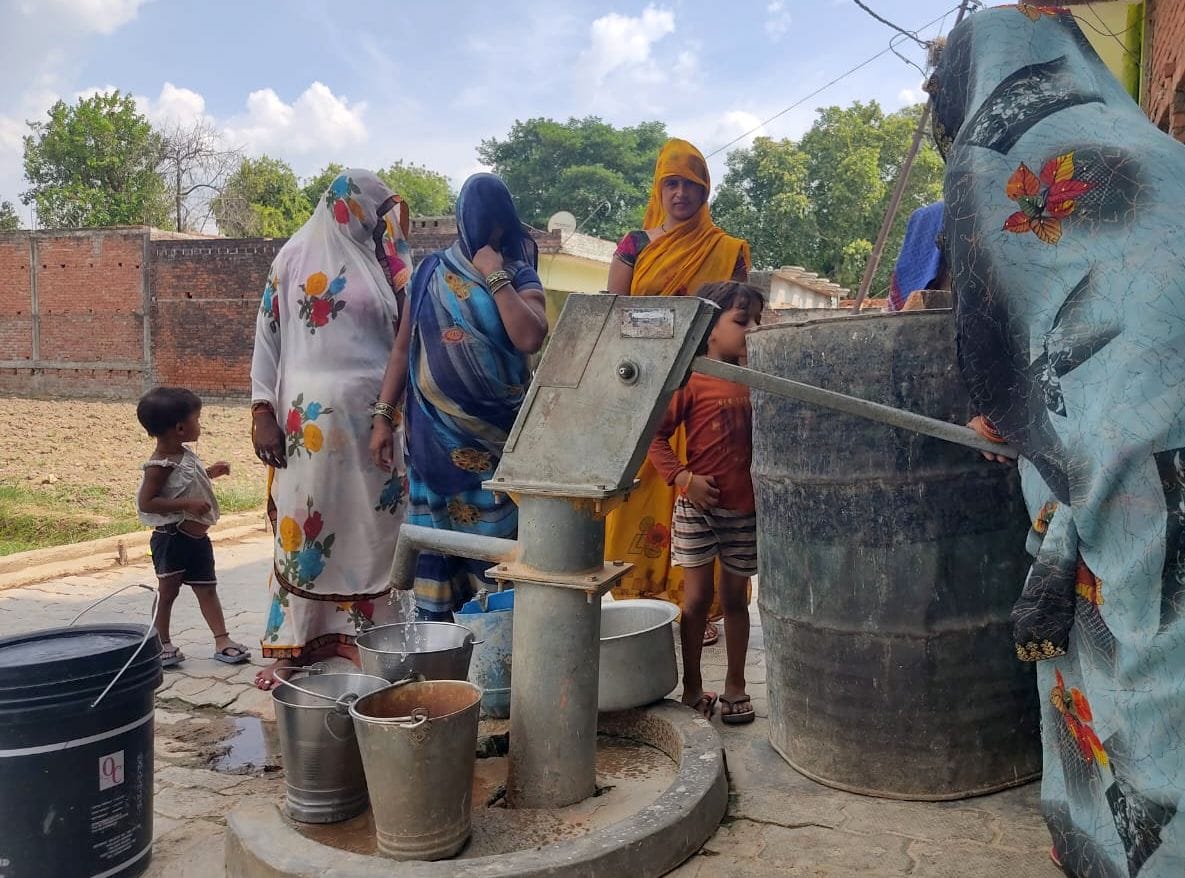 Ground water level slipped 15 feet, hand pumps stopped working...drinking water crisis arose