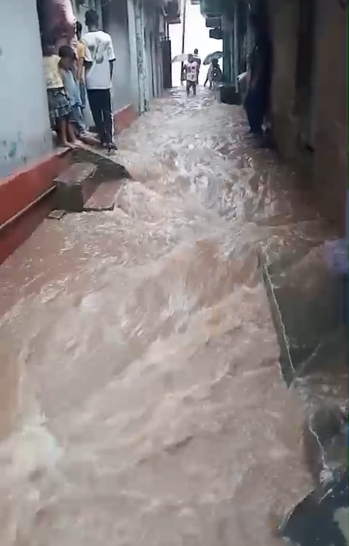 Rivers and drains wreaked havoc due to heavy rain in the area again