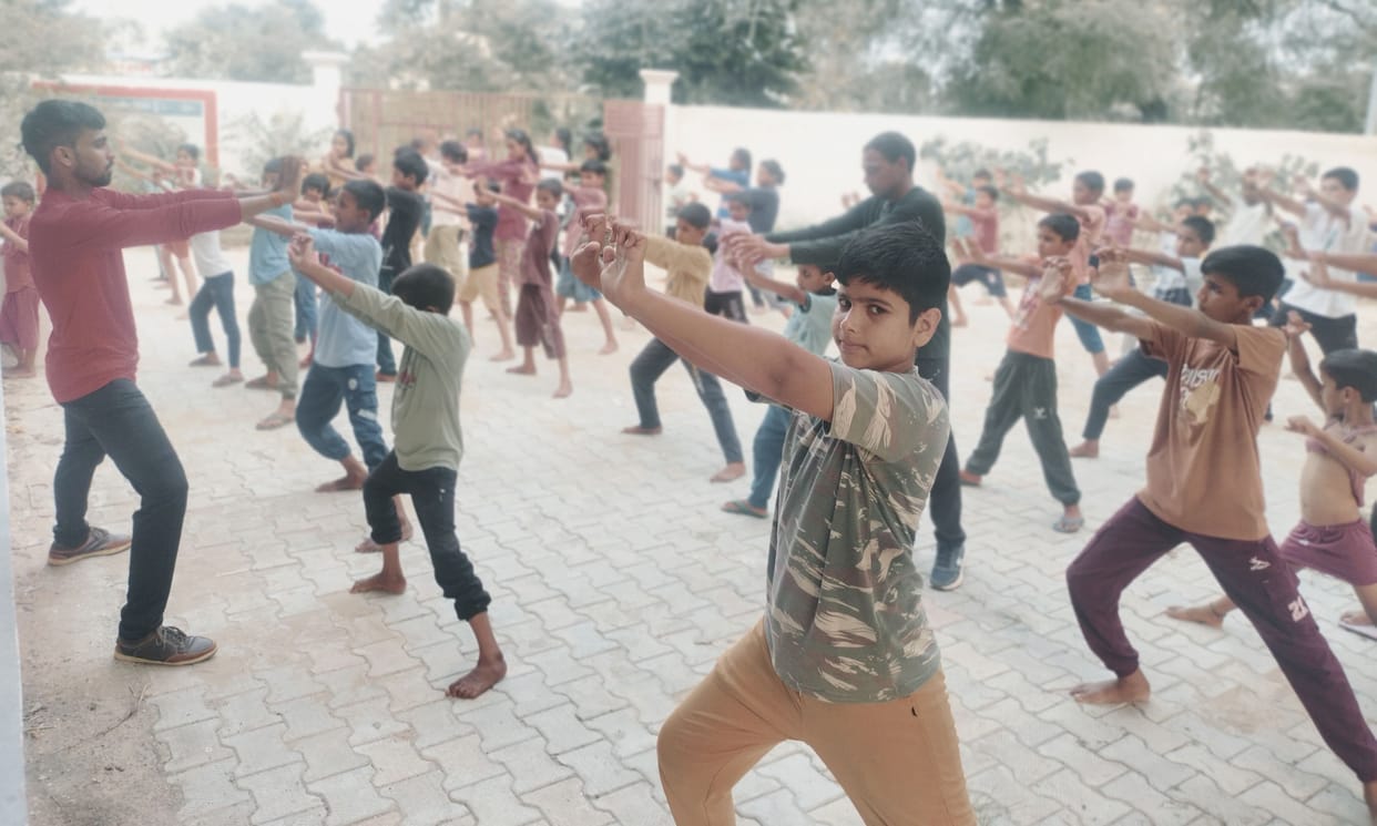 Children and youth learnt self-defence techniques
