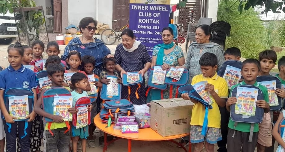 Books and stationery items distributed to students