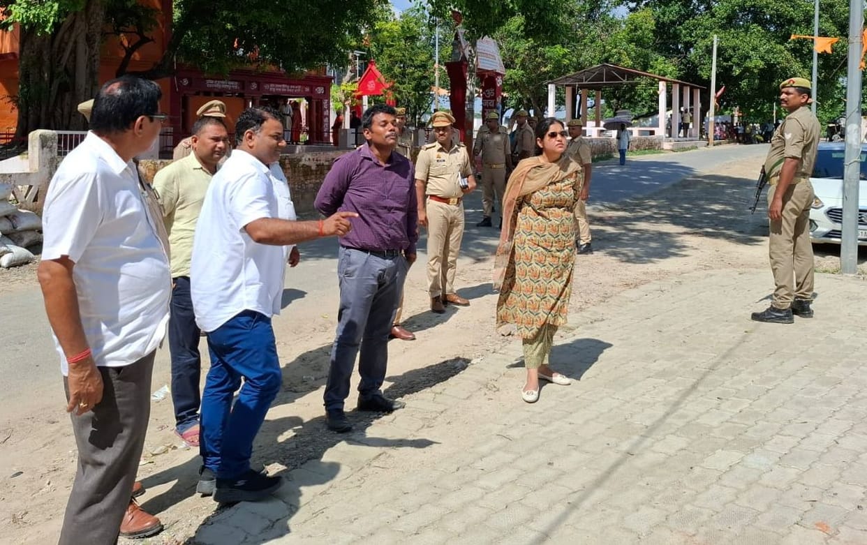 DM-SP informed about the security arrangements of the temple