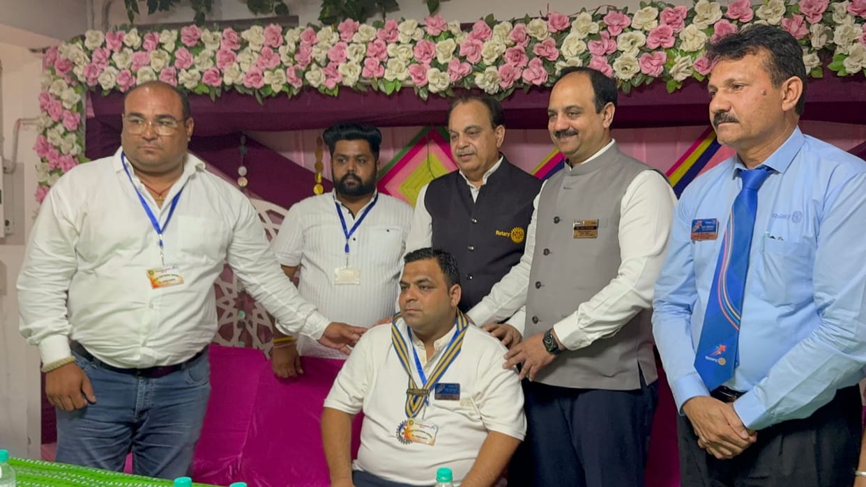 Tushar Jairath becomes President of Rotary Club Nangal Central