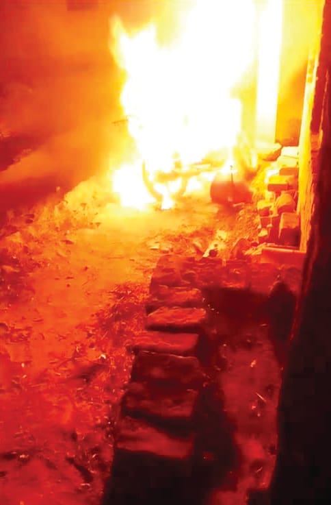 Video of burning bike circulated