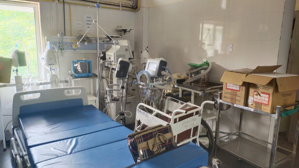 Ventilators are dying in the corner of ICU, patients are being referred.