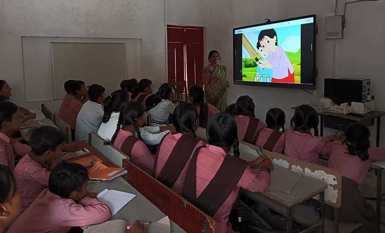 Classrooms became digital yet children's attendance did not increase.