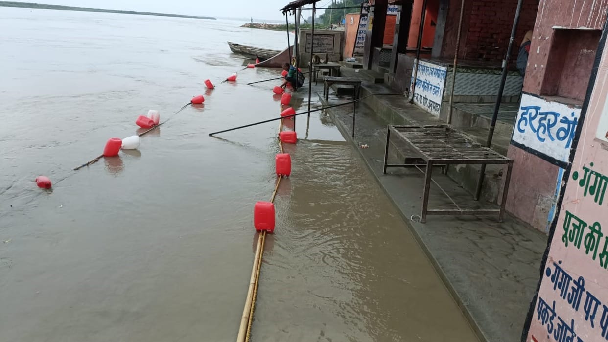 Ganga water reaches fields, appeal not to take animals to Khadar
