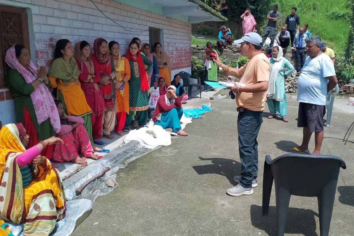 Villagers agree to assurance of starting drinking water supply within a month