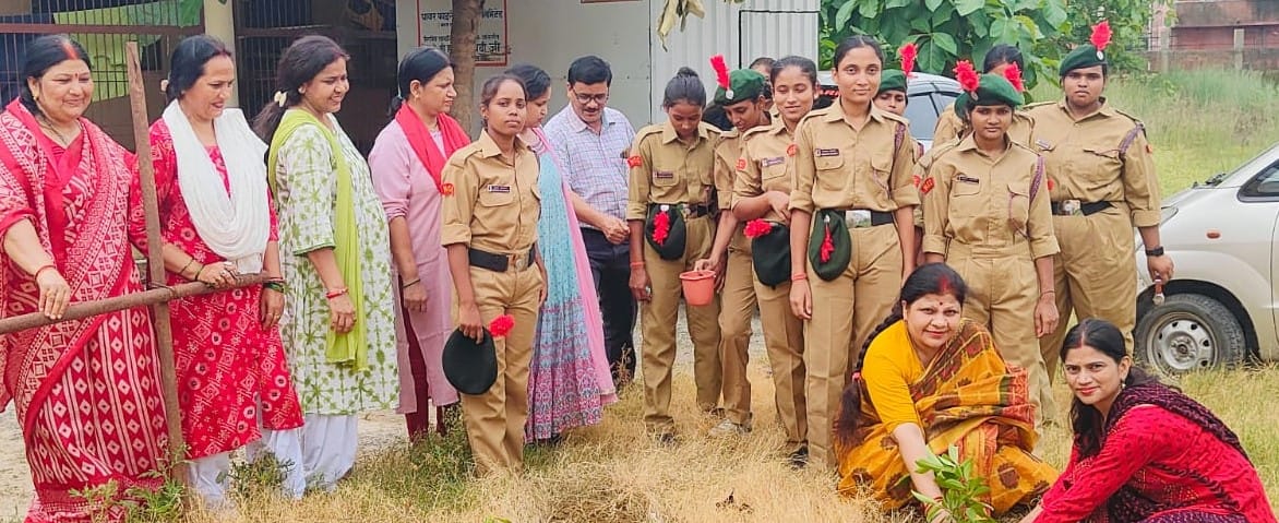 NCC cadets planted saplings